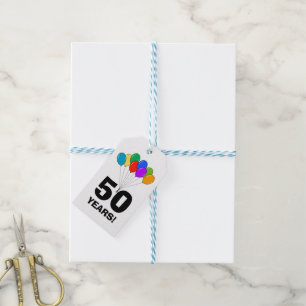 50.º Aniversário personalizado para etiquetas de