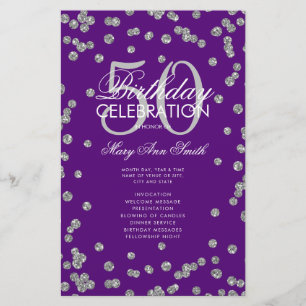 50.º Programa de Aniversário, Silver Glitter Menu