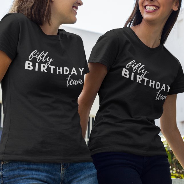 50 Aniversário Personalizado Moderno da Tipografia (Criador carregado)