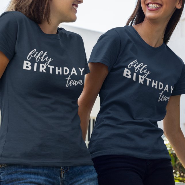 50 Aniversário Personalizado Moderno da Tipografia (Criador carregado)