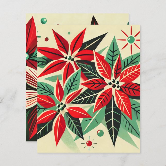 50 Art Poinsettia Scrapbook (Frente/Verso)