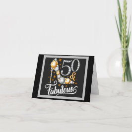 50 Cartão de Aniversário com aspecto fabuloso e br