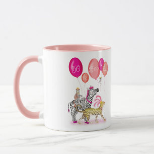 50 e caneca de aniversário fabulosa e glamourosa