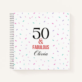 50 e Fabulosa Confetti Colorida de Festa de aniver