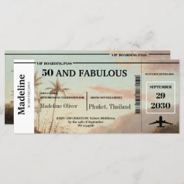 50 e Fabulosa Passagem de Embarque Tropical Aniver