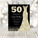 50 e fabuloso! 50º Convite para Festas de aniversá<br><div class="desc">50 e fabuloso! Convite de aniversário 50º orçamento</div>