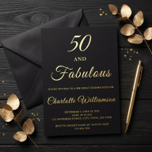 50 e Fabuloso Aniversário de 50 anos