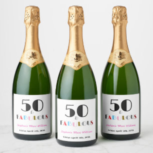 50 e Fabuloso Aniversário de 50 anos em estilo Art