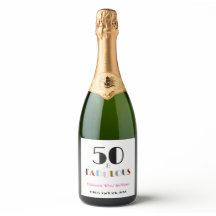 50 e Fabuloso Aniversário de 50 anos em estilo Art