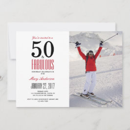 50 e Fabuloso | convite de aniversário 50