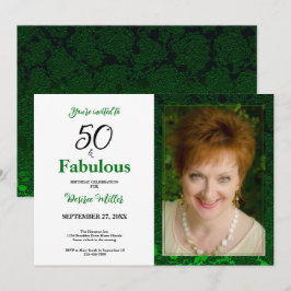 50 E Fabuloso Convite De Aniversário Floral Verde