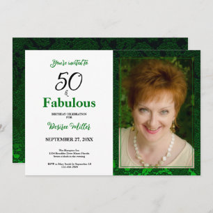 50 E Fabuloso Convite De Aniversário Floral Verde