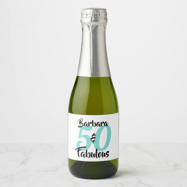 50 e Festa de aniversário personalizada fabulosa (Frente)