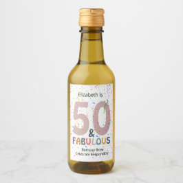 50 & Fabuloso Adicione Nome Confetes Azuis Lindos 