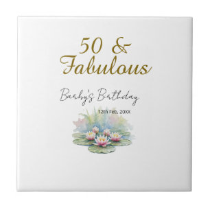 50 & fabuloso lótus dourado lírio aquarela