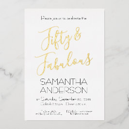 50 & Fabulous Black Elegant 50th Birthday Party 