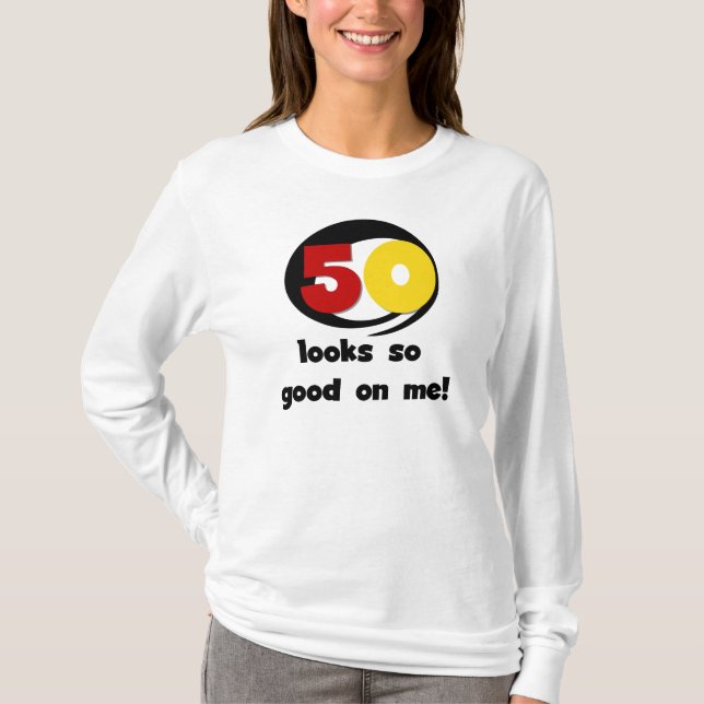 50 me parece tão bom com camisetas e presentes (Frente)