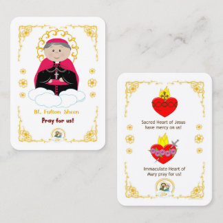 50 Mini Cartões Santos do Beato Fulton Sheen
