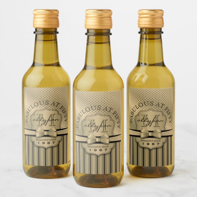 50.o Aniversário Gama Dourada de Bolinhas de Vinho (Garrafas)