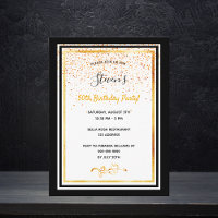 50.o convite a ouro branco festa de aniversário pr