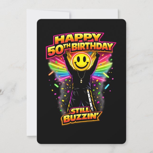 50th Birthday old skool raver Scottish rave scene  (Frente)