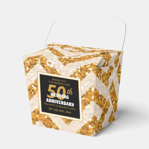 50th Caixa Dourado do favor do brilho do