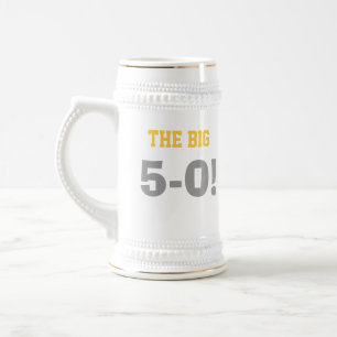 50th Caneca de cerveja do aniversário