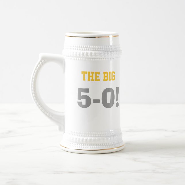 50th Caneca de cerveja do aniversário (Esquerda)