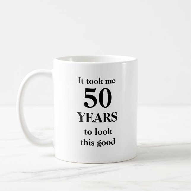 50TH caneca personalizable customizável do (Esquerda)