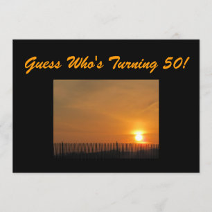 50th Convite de aniversário