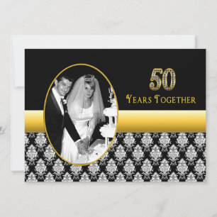 50th Convites do aniversário de casamento