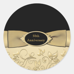 50th Etiqueta do aniversário de casamento