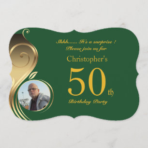 50th, homem do convite do aniversário alguma