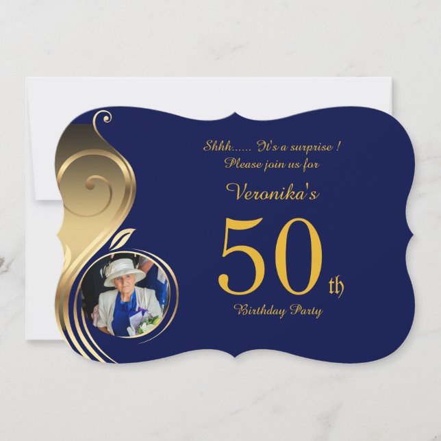 50th, mulher do convite do aniversário alguma (Frente)