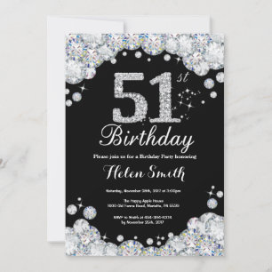 511 Convite de Aniversário para o Chalkboard Silv