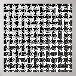 52x52 ou Poster menor Maze1 Personalize o branco!
