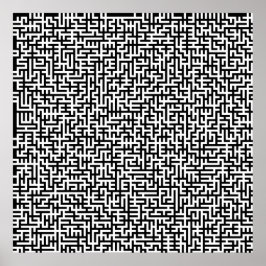 52x52 ou Poster menor Maze2 Personalize o branco!