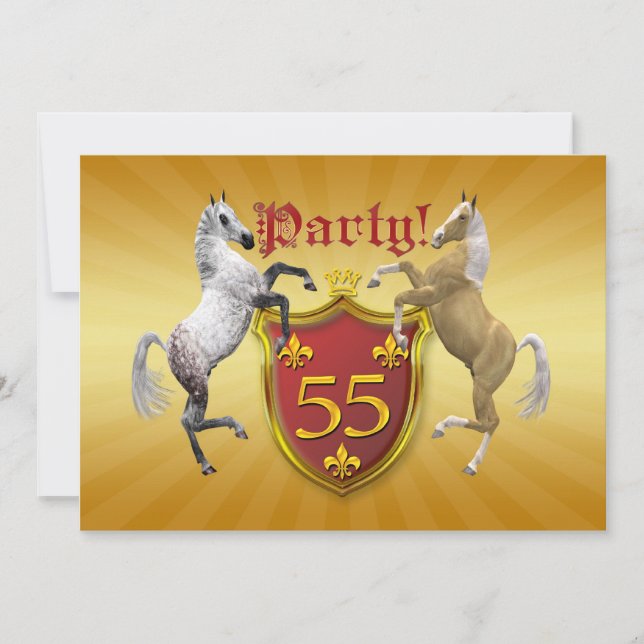 55º Convite de aniversário de braços (Frente)