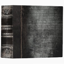 Antiquado Russo Tome Faux Preto Couro Negro