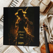 Binder para Estudante de Música Violinista
