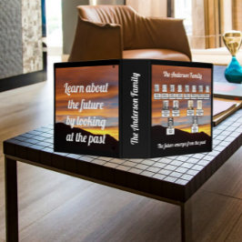 5.08cm Fichário Cotações da Árvore Familiar das Gerações Orange 3