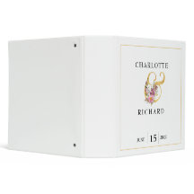 Elegância Simples, Ampersand Dourado com Nomes 3 A