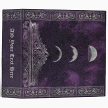 Folha da Lua Roxa Wicca Spellbook of Shadows