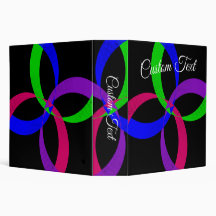 Multi Color Geometric Interchange Binder