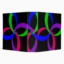 Multi Color Geometric Interchange Binder