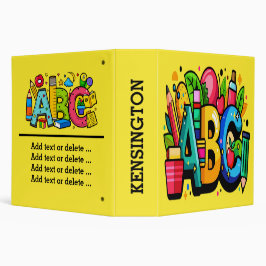 5.08cm Fichário Pasta ABC OLHE PARA MIM