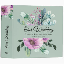 Planner de Casamento ou Álbum de NEWLYWEDS Floral