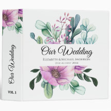 Planner de Casamento ou Álbum de NEWLYWEDS Floral