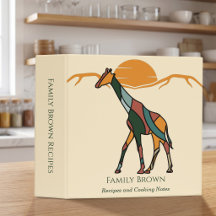 Receita de Girafa da Família Personalizada Boho de