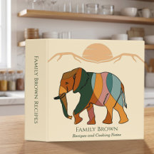 Receita Personalizada de Família de Elefante Prese